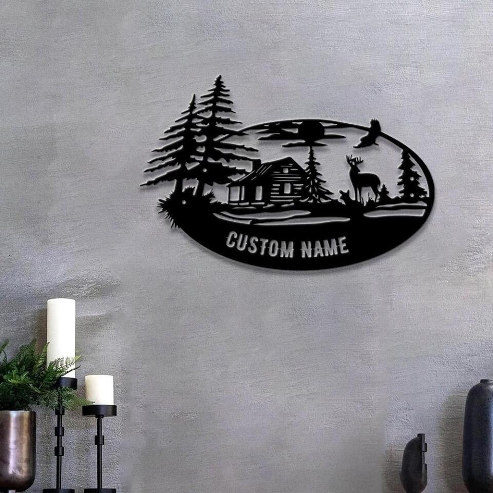 Personalized Metal Deer Signs - Metal Deer Sign - Hunting Couple Moose - Farm Metal Wall Art - Farm Animals Sign - Gift For Farmer - Ciaocustom