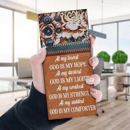 At My Lowest God Is My Hope - Hummingbirds - Christian Phone Case - Religious Phone Case - Bible Verse Phone Case - Ciaocustom