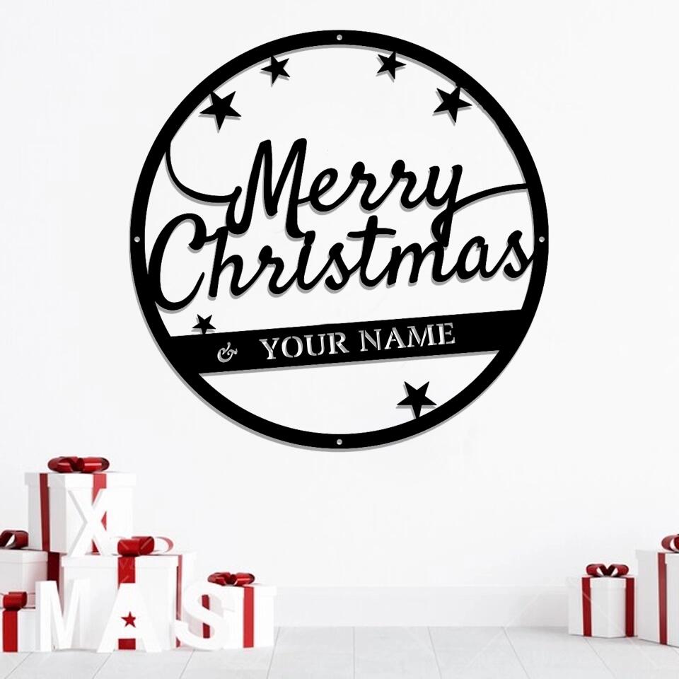 Personalized Metal Christmas Signs - Christmas Signs Metal - Metal Christmas Wall Decor - Ciaocustom
