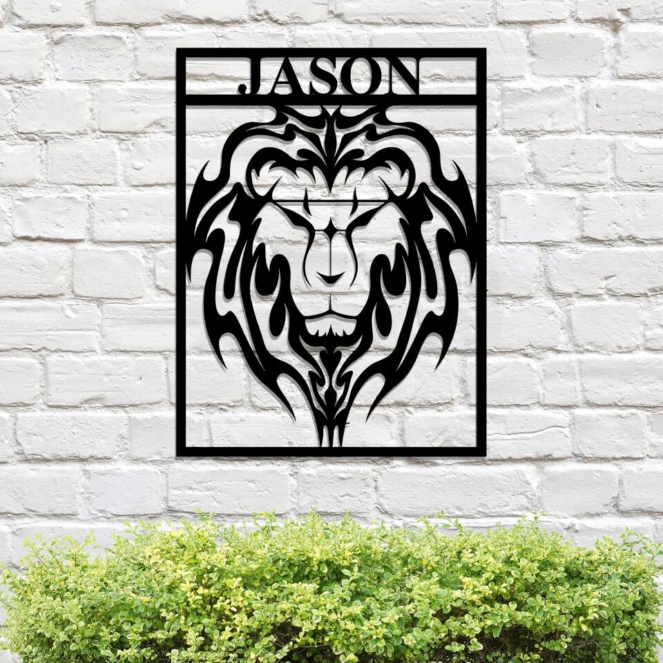 Custom Lion Metal Wall Art - Lion Wall Decor - Gift for Fighter - Lion Decor - Ciaocustom