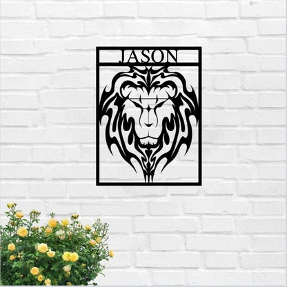 Custom Lion Metal Wall Art - Lion Wall Decor - Gift for Fighter - Lion Decor - Ciaocustom