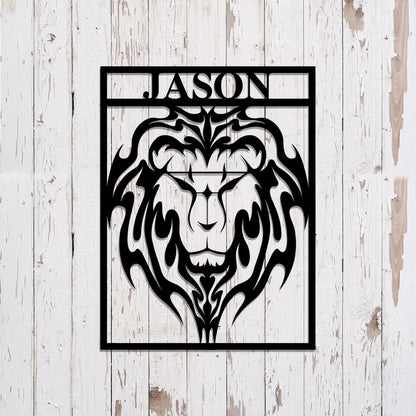 Custom Lion Metal Wall Art - Lion Wall Decor - Gift for Fighter - Lion Decor - Ciaocustom