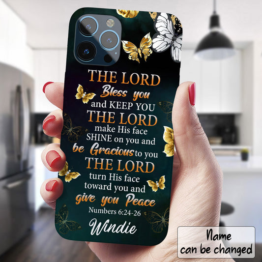 The Lord Bless You - Personalized Phone Case - Christian Phone Case - Jesus Phone Case - Bible Verse Phone Case - Ciaocustom