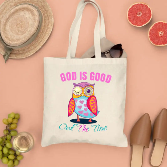 God Is Good Canvas Tote Bags - Christian Tote Bags - Printed Canvas Tote Bags - Cute Tote Bags - Religious Tote Bags - Gift For Christian - Ciaocustom