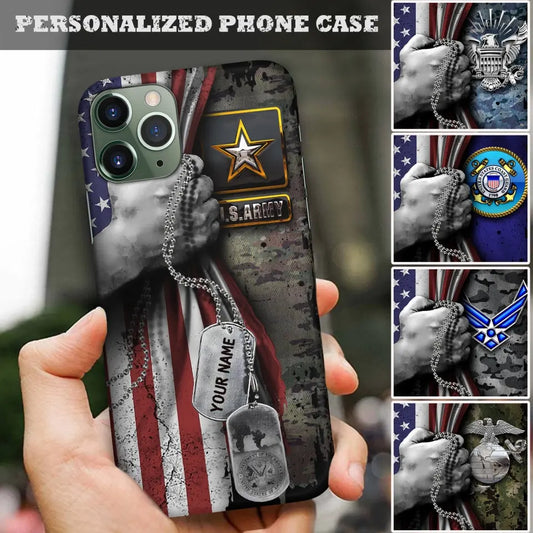 Personalized Veteran Phone Case - Unique Gift With Personalized Name