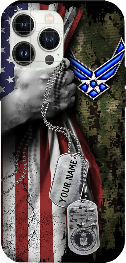 Personalized Veteran Phone Case - Unique Gift With Personalized Name