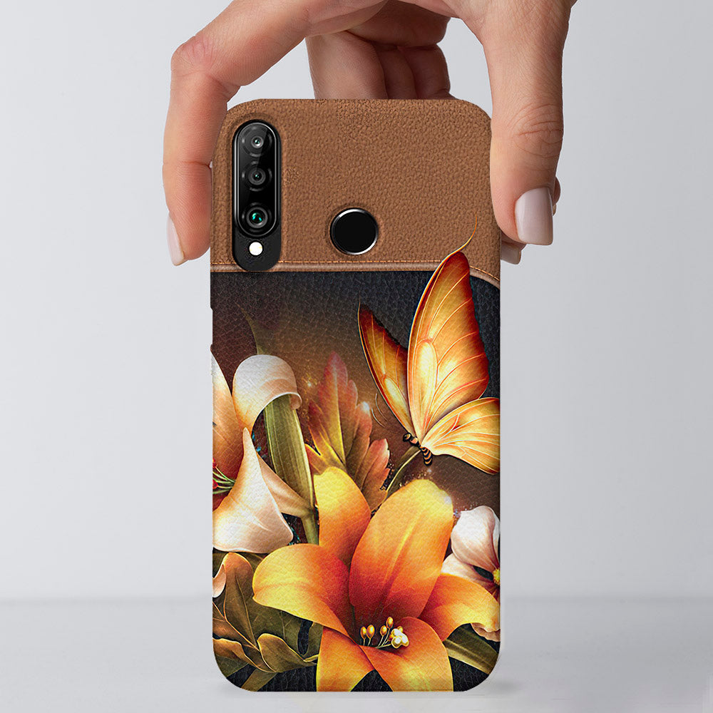 Lily And Butterfly - Christian Phone Case - Religious Phone Case - Faith Phone Case - Ciaocustom