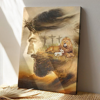 Scripture Canvas - Christian Canvas Art - Jesus And Animals Canvas Poster - Ciaocustom