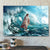 Jesus Walks On The Sea 2 - Bible Verse Wall Art Canvas - Christian Canvas Art - Jesus Canvas Poster - Ciaocustom