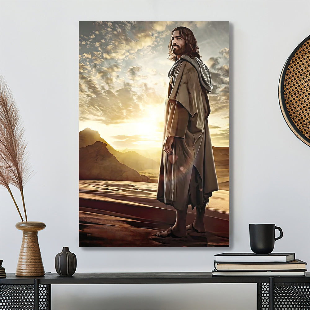 Jesus Christ Looking Back - Jesus Pictures - Jesus Canvas Poster - Jesus Wall Art - Christ Pictures - Faith Canvas - Gift For Christian - Ciaocustom