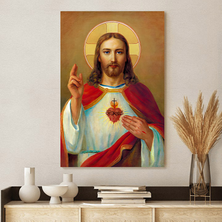 The Most Sacred Heart Of Jesus Poster - Ciaocustom