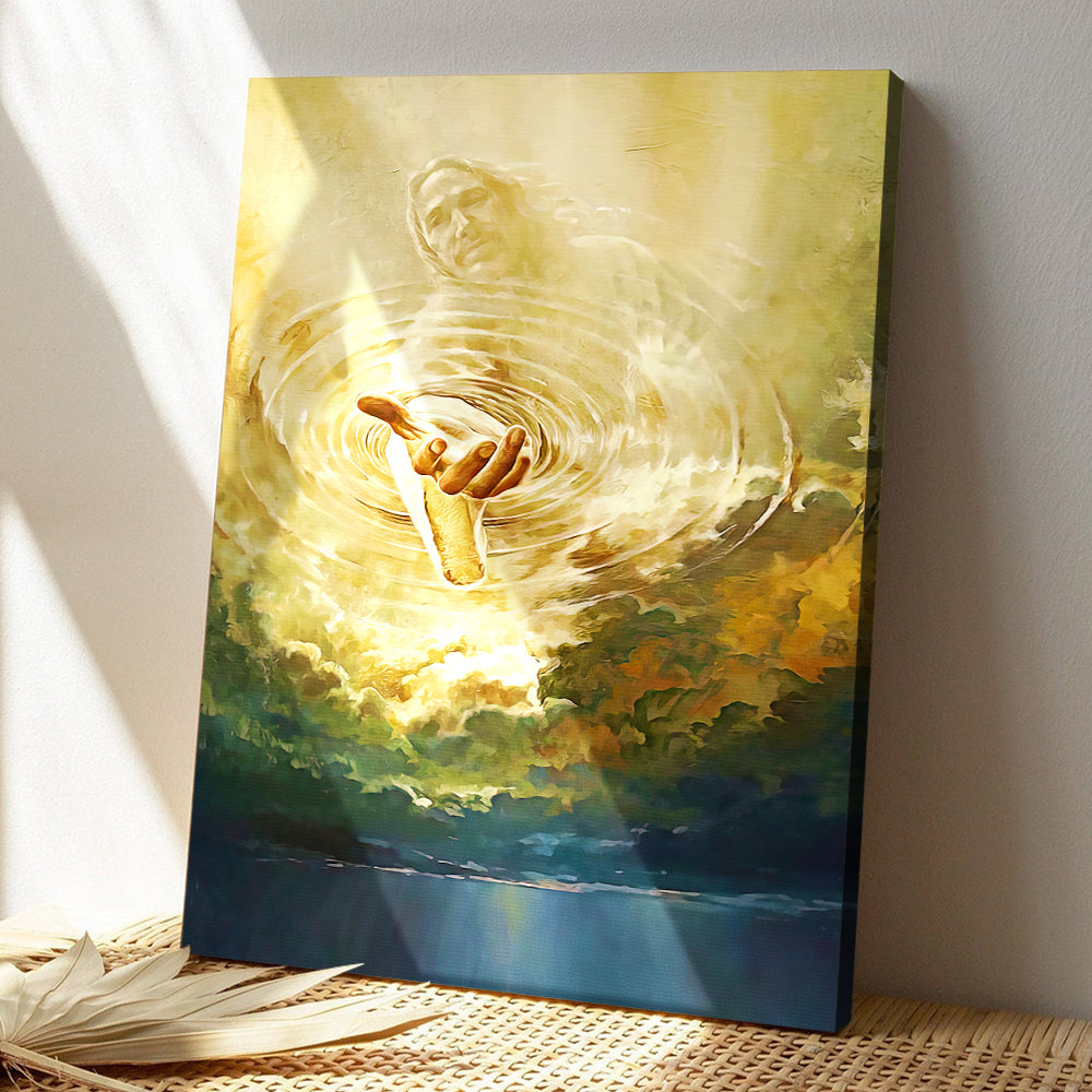 Jesus Helping Hand - Jesus Pictures - Jesus Canvas Poster - Jesus Wall ...