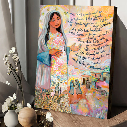 Canticle Of Mary Canvas Poster - Religious Canvas Wall Art - Ciaocustom