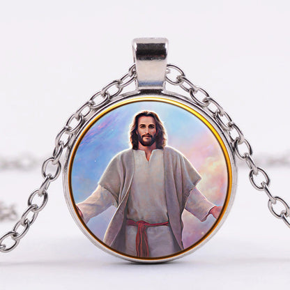 Jesus Sacred Space - Religious Pendant - Religious Necklace - Catholic Necklace - Ciaocustom