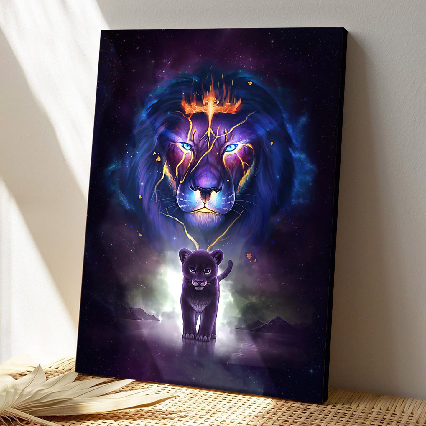 Lion - Christian Artwork - Religious Wall Decor - Faith Canvas Wall Art - Scripture Wall Art - Ciaocustom