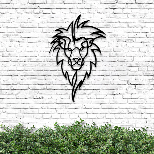 Metal Lion Head Wall Art - The Lions Head Metal Sign - Lion Metal Wall Art - Laser Cut Metal Signs - Gift For Lion Lover - Home Decor - Ciaocustom