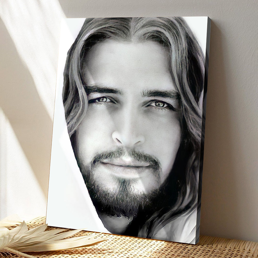 Jesus Christ Smiling Portrait Print by Adora - Jesus Canvas Wall Art - Jesus Poster - Ciaocustom
