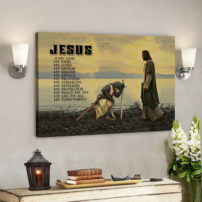 Scripture Canvas Wall Art - Jesus Canvas Art - Jesus Is My Everythings Canvas Poster - Ciaocustom