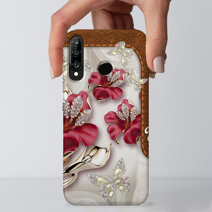 Flower And Butterfly - Christian Phone Case - Religious Phone Case - Faith Phone Case - Ciaocustom