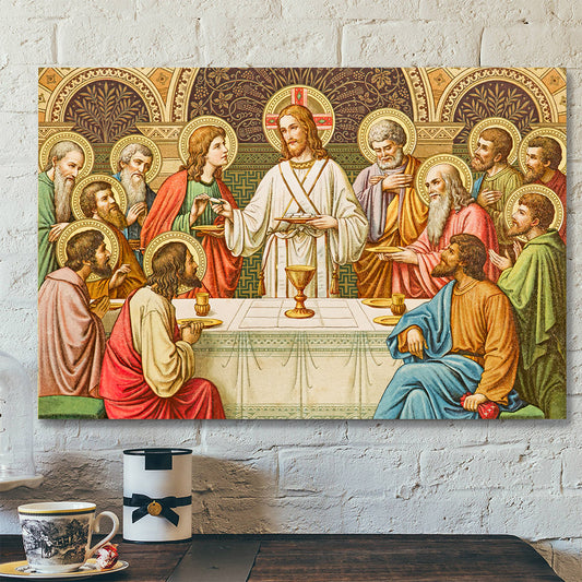 The Last Supper - Jesus Canvas Poster - Religious Canvas Painting - Christian Canvas Prints - Religious Wall Art Canvas - Ciaocustom