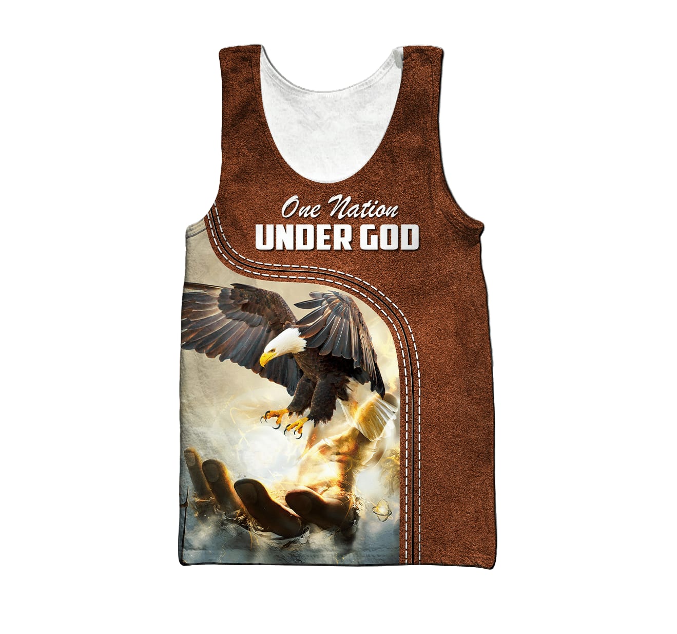 One Nation Under God 3d  Shirts - Christian Tank Top For Men