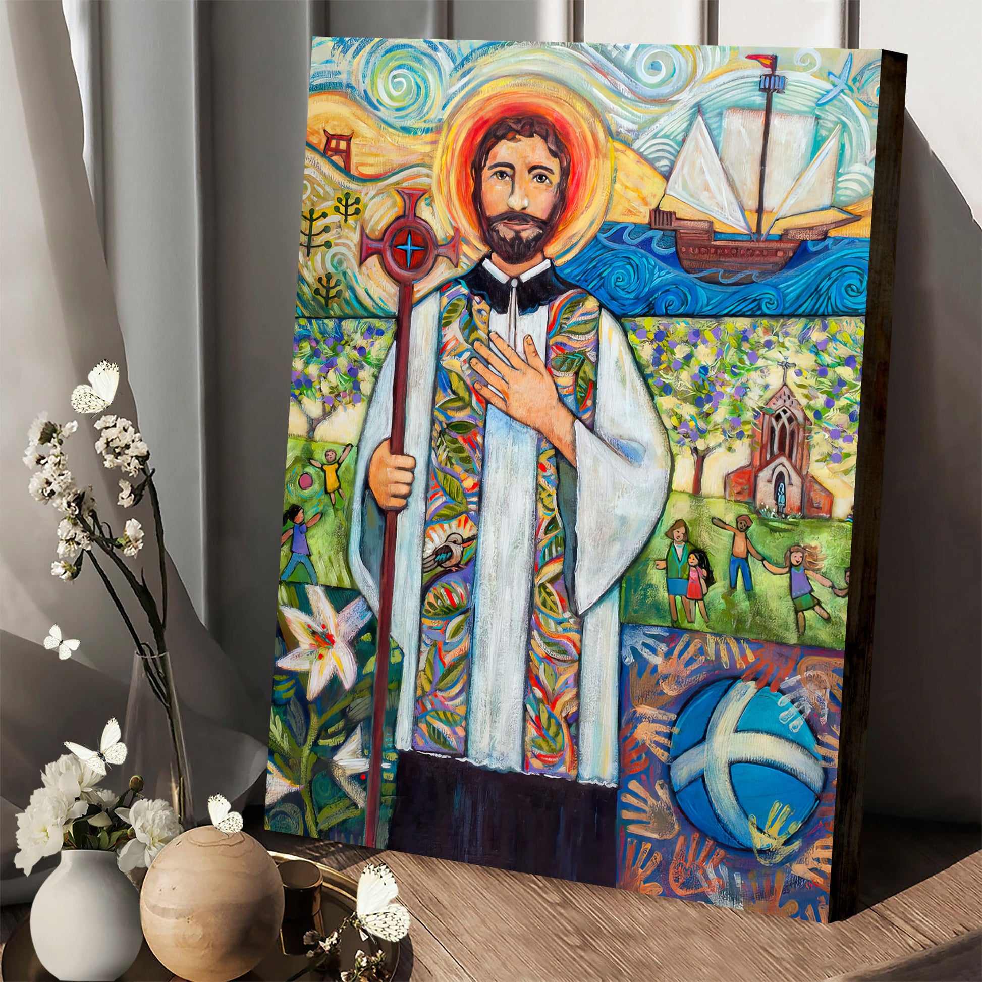 Saint Francis Xavier Canvas Poster - Religious Wall Decor - Ciaocustom