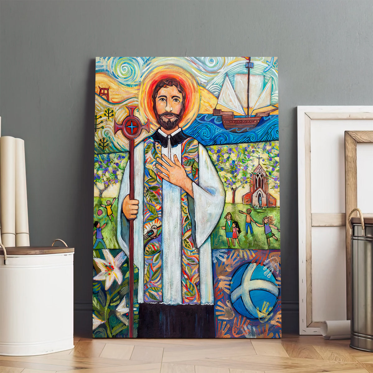 Saint Francis Xavier Canvas Poster - Religious Wall Decor - Ciaocustom