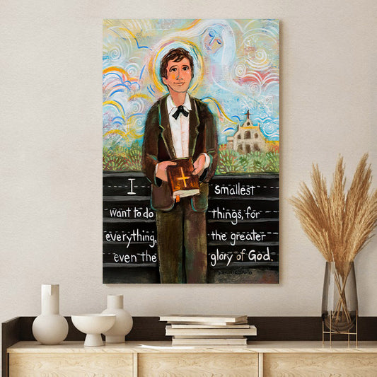 St. Dominic Savio Canvas Posters - Catholic Wall Art - Ciaocustom