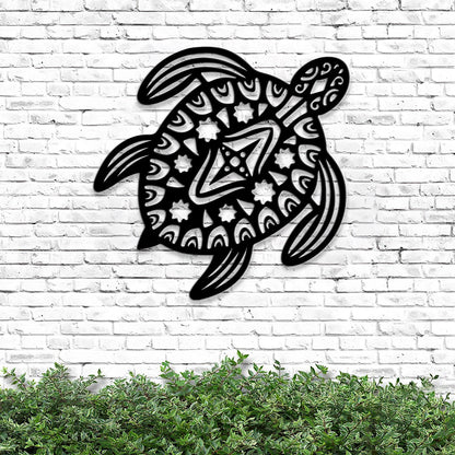 Sea Turtle Metal Wall Art - Outdoor Metal Sea Turtle - Metal Turtle Wall Art - Turtle Metal Sign - Metal Sea Turtle Wall Hanging - Ciaocustom