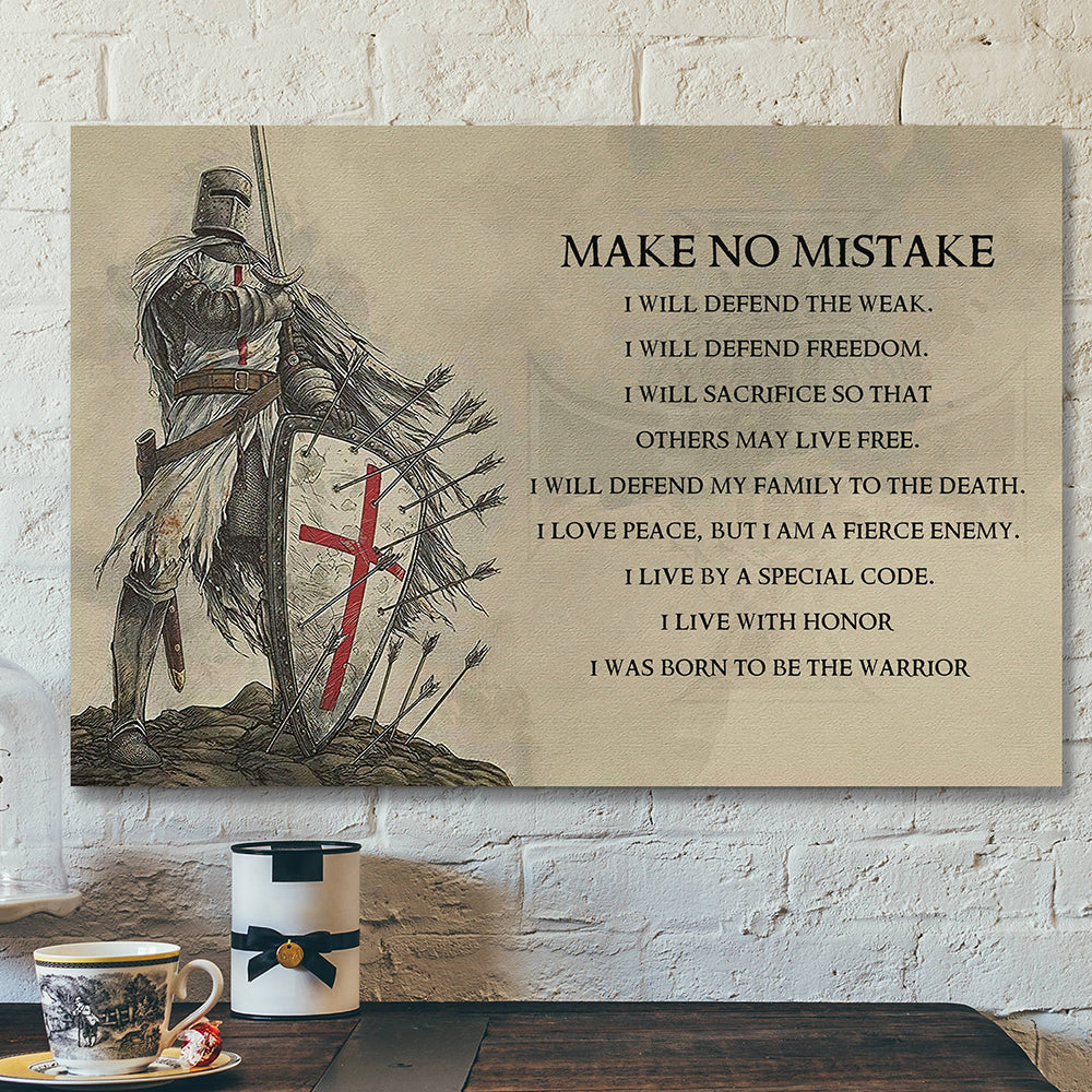 Jesus Christ Poster - Bible Verse Canvas - Make No Mistake Canvas Poster - Ciaocustom