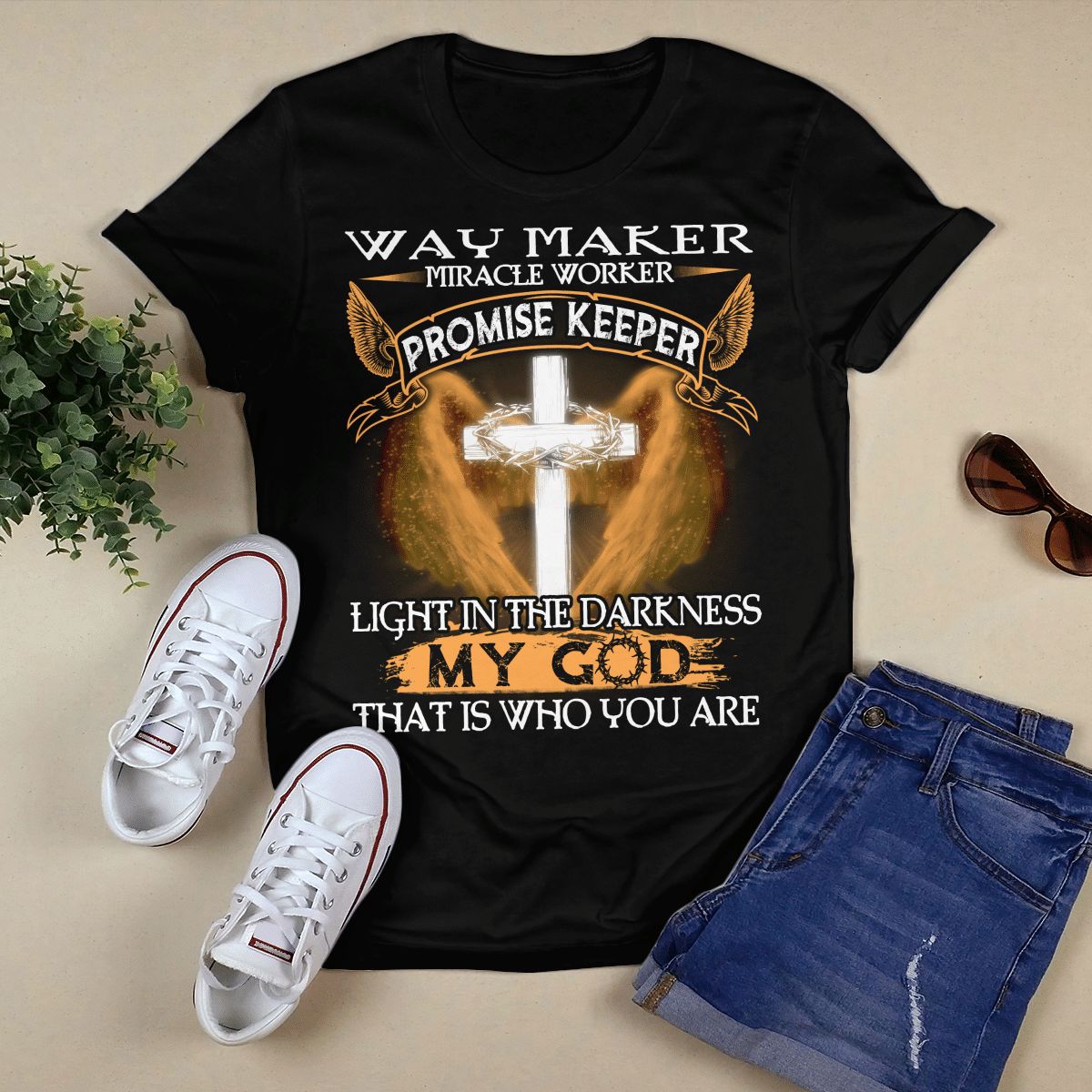 Cross - Way Maker Miracle Worker Promise Keeper Light In The Darkness My God T-shirt - Jesus T-Shirt - Christian Shirts For Men & Women - Ciaocustom