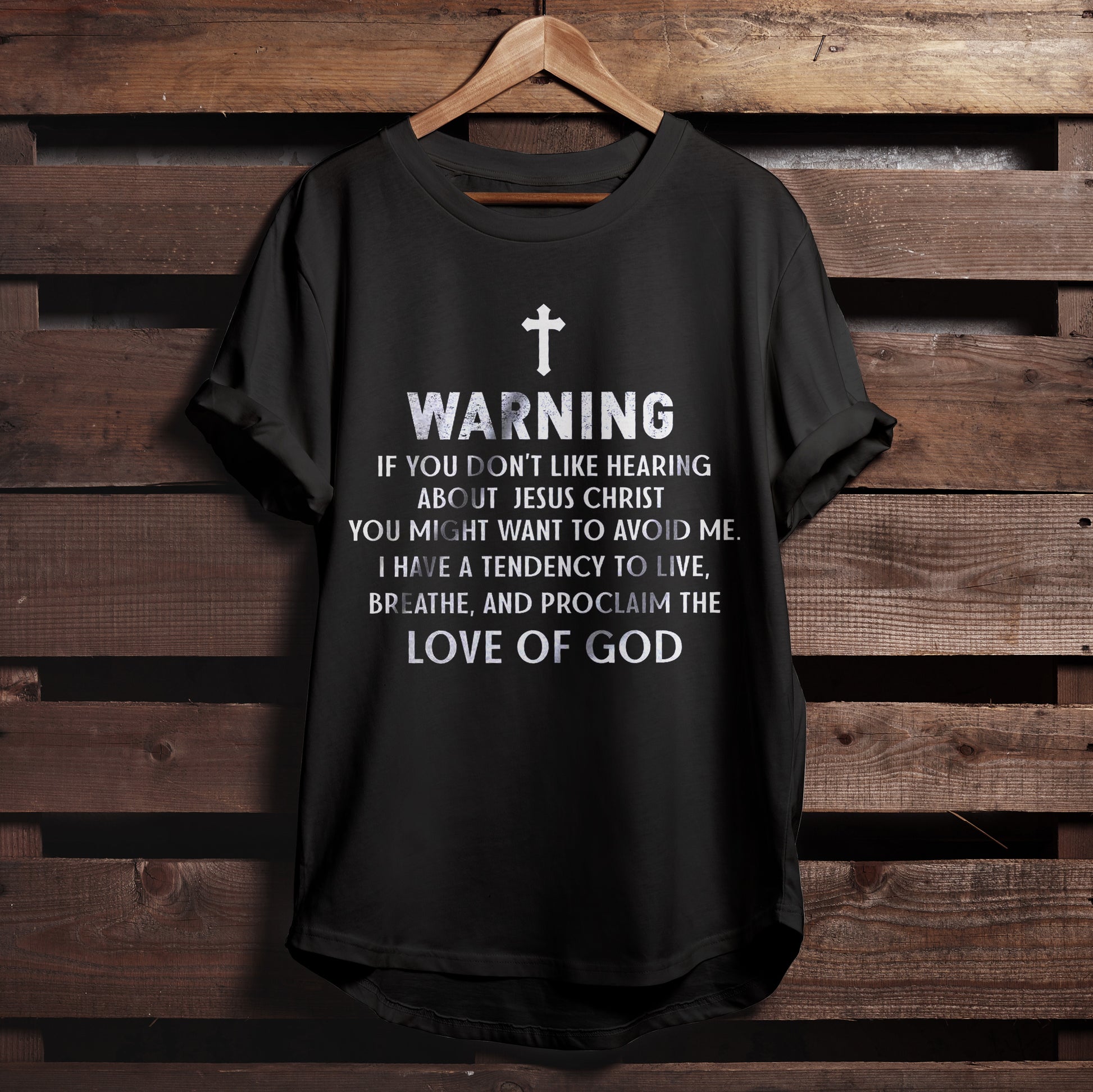 Religious Shirts - Gift For Christian - Horse -  Warning If You Don't Like Hearing About Jesus