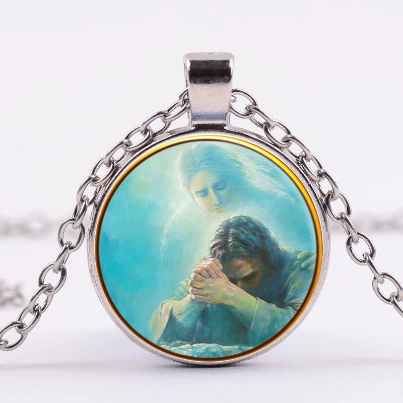 Jesus Prayer - Religious Necklace - Jesus Pendant - Catholic Necklace - Ciaocustom