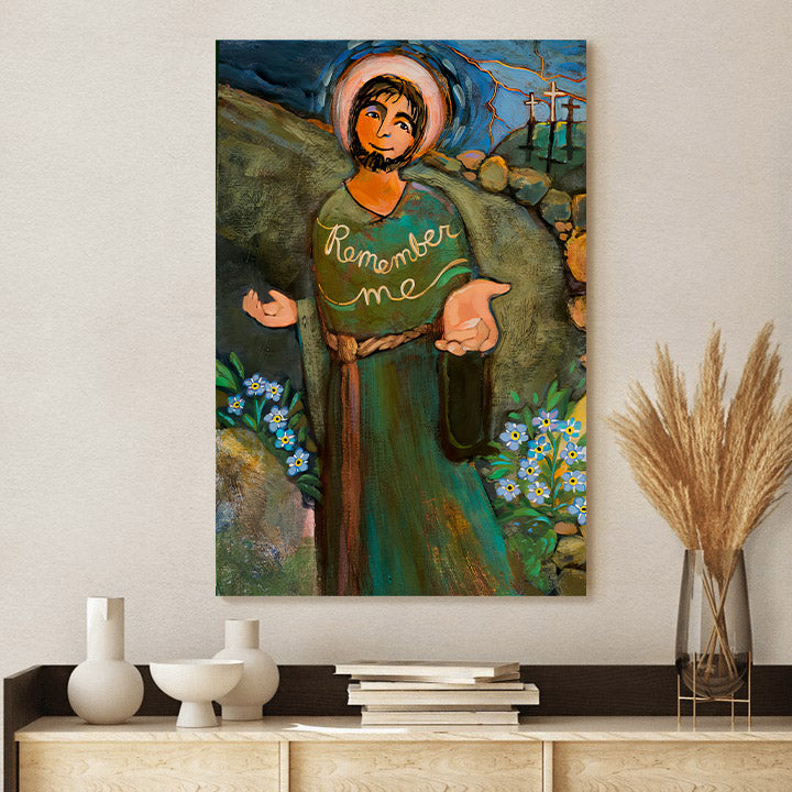 St. Dismas Canvas Wall Art - Religious Posters Catholic - Ciaocustom