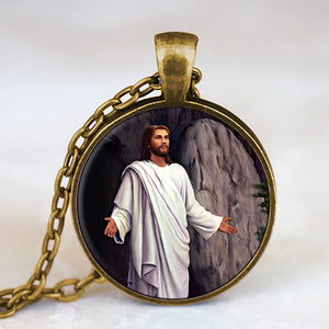 He Is Risen - Religious Pendant - Religious Necklace - Catholic Necklace - Ciaocustom