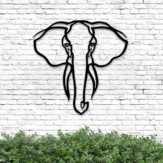 Elephant Metal Wall Art - Elephant Metal Sign - Metal Elephant Wall Decor - Metal Art Elephant - Metal Elephant Head Wall Art - Home Decor -Ciaocustom