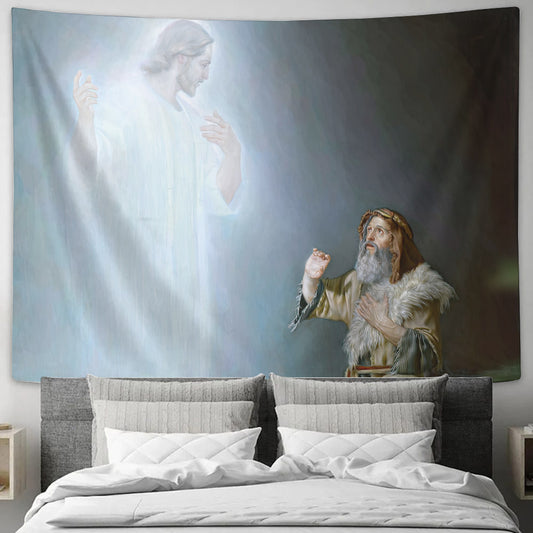 Jesus is my Elder Brother - Biblical Tapestries - God Tapestry - Christian Tapestry Wall Hanging - Ciaocustom