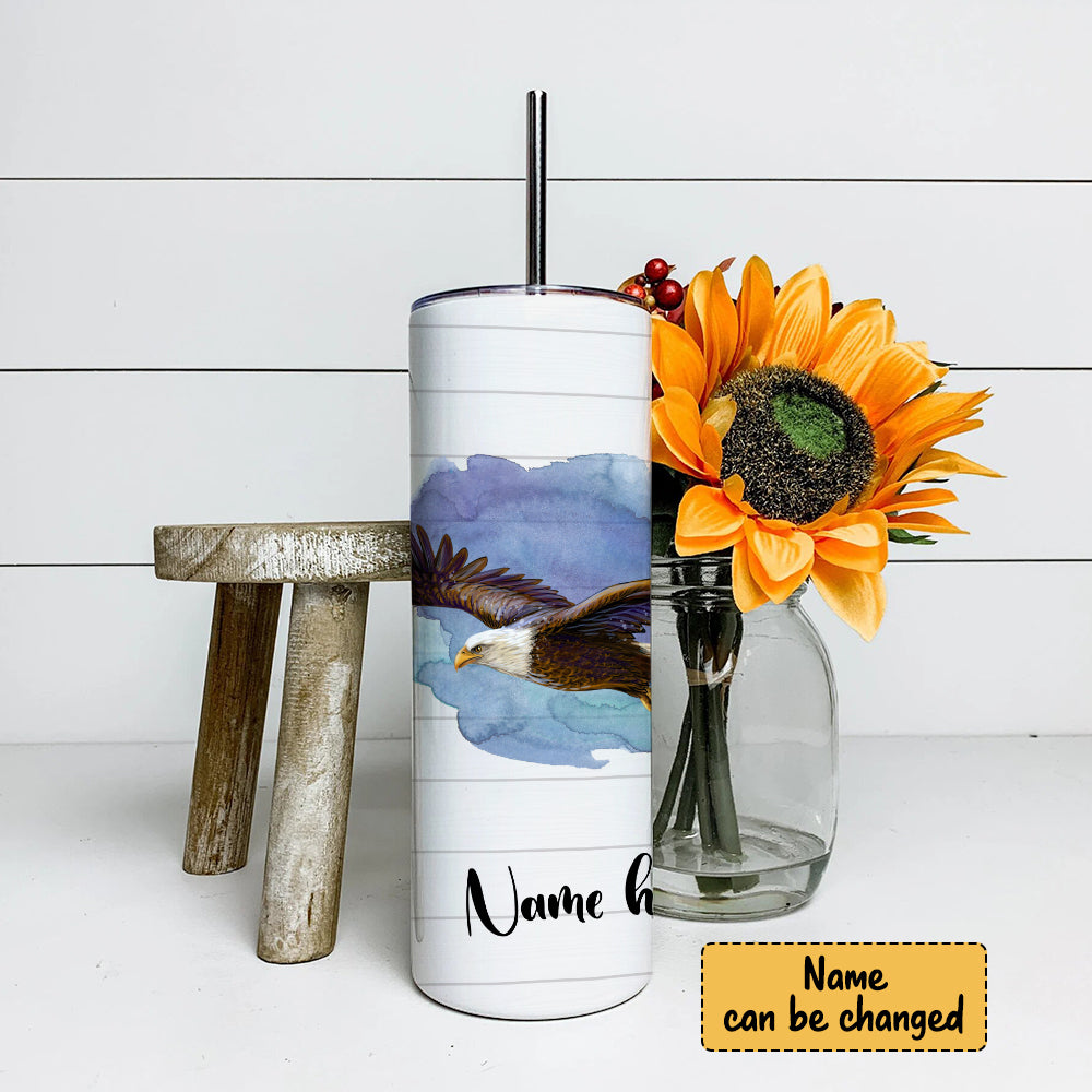 Those Who Hope In The Lord - Personalized Tumbler - Stainless Steel Tumbler - 20 oz Skinny Tumbler - Tumbler For Cold Drinks - Ciaocustom