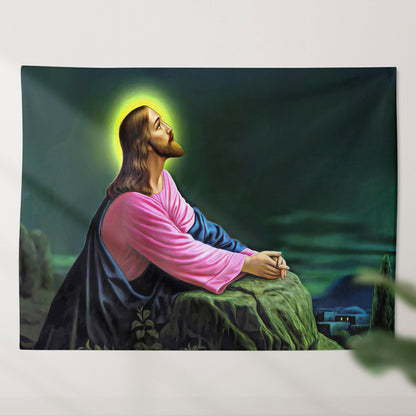 Jesus King Of Kings - Biblical Tapestries - Christian Tapestry - Christian Tapestry Wall Hanging - Ciaocustom