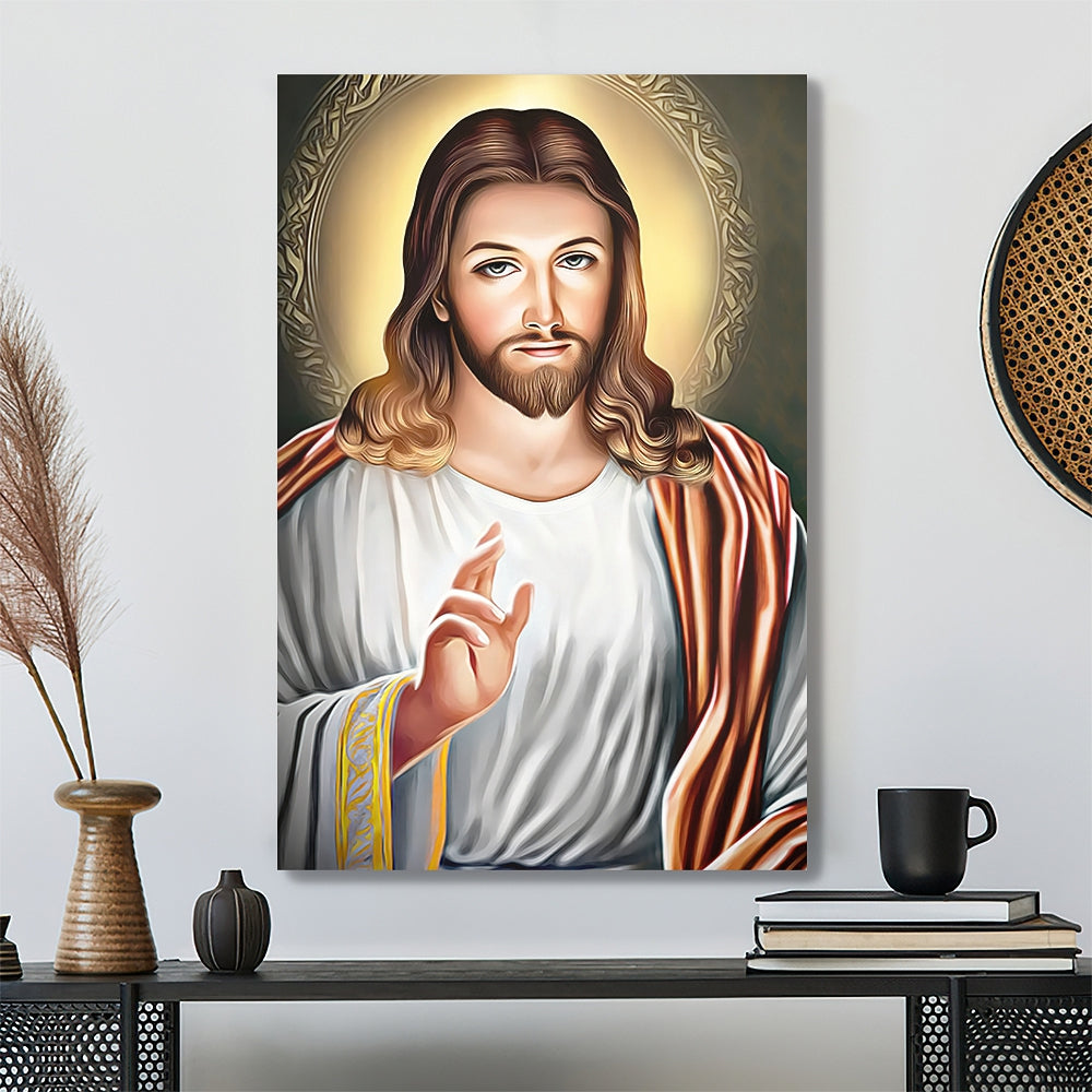 Jesus Canvas Painting 31 - Jesus Christ Poster - Jesus Poster - Jesus Canvas Wall Art - Bible Verse Canvas Wall Art - Scripture Canvas - Ciaocustom