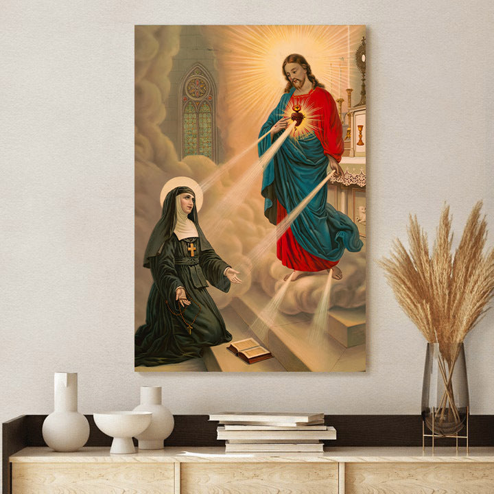 The Apparition Of Lord To Blessed Margaret Mary Alacoque - Ciaocustom