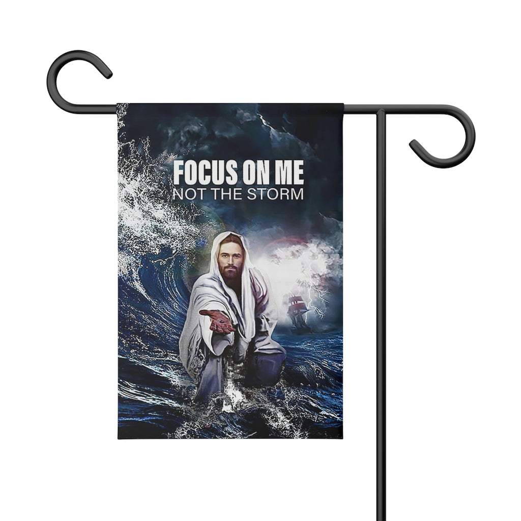 Focus On Me Not The Storm - Christian's Flag - Garden Decor - Garden Flag Stand - Christian Gift - Ciaocustom