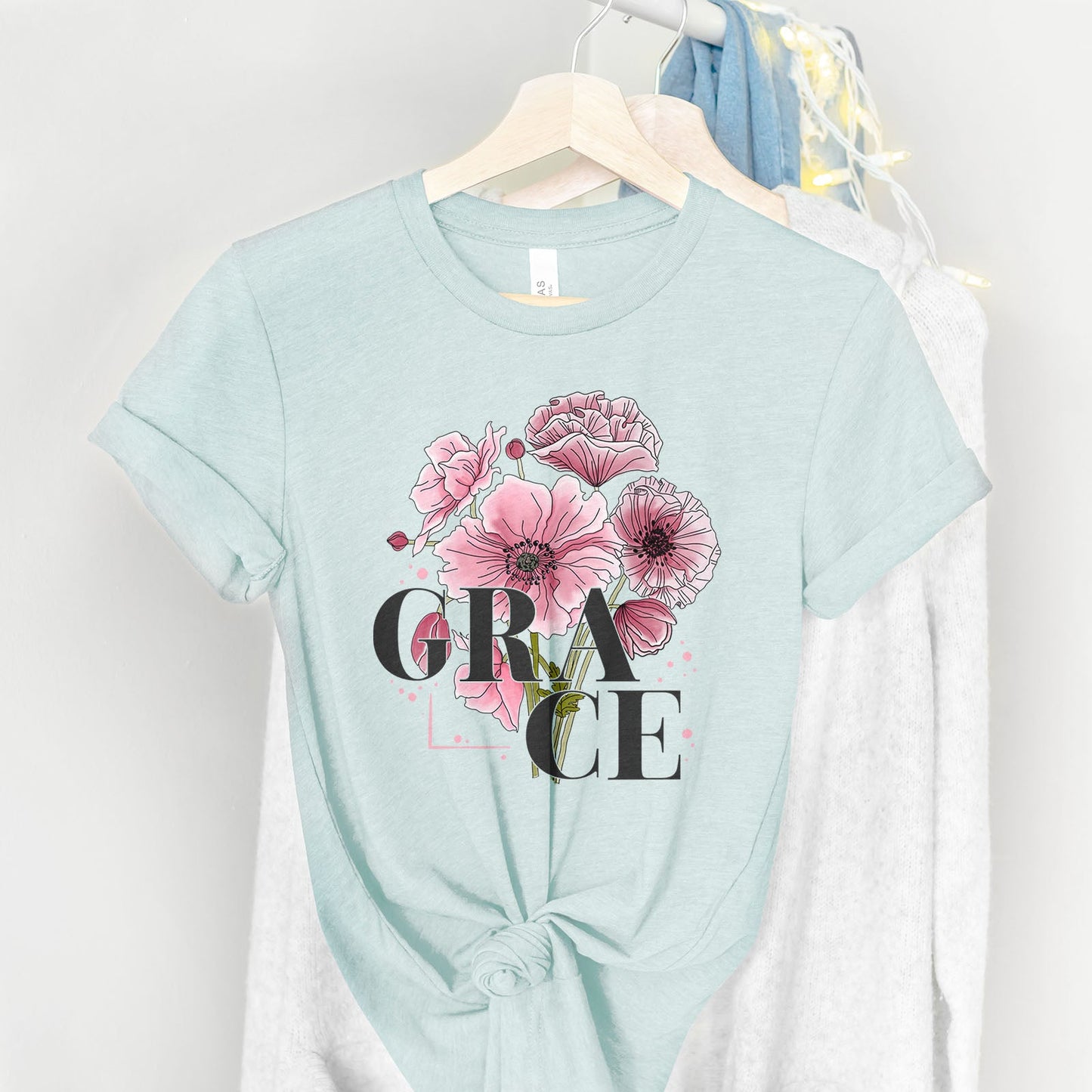 Grace Tee Shirts For Women - Christian Shirts for Women - Religious Tee Shirts