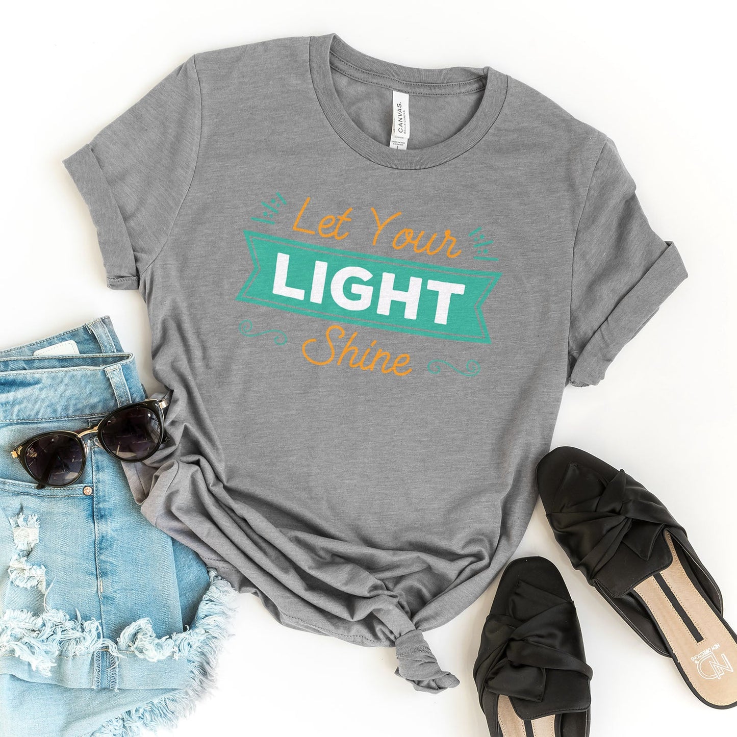 Let Your Light Shine Shirts For Women - Christian Shirts for Women - Religious Tee Shirts