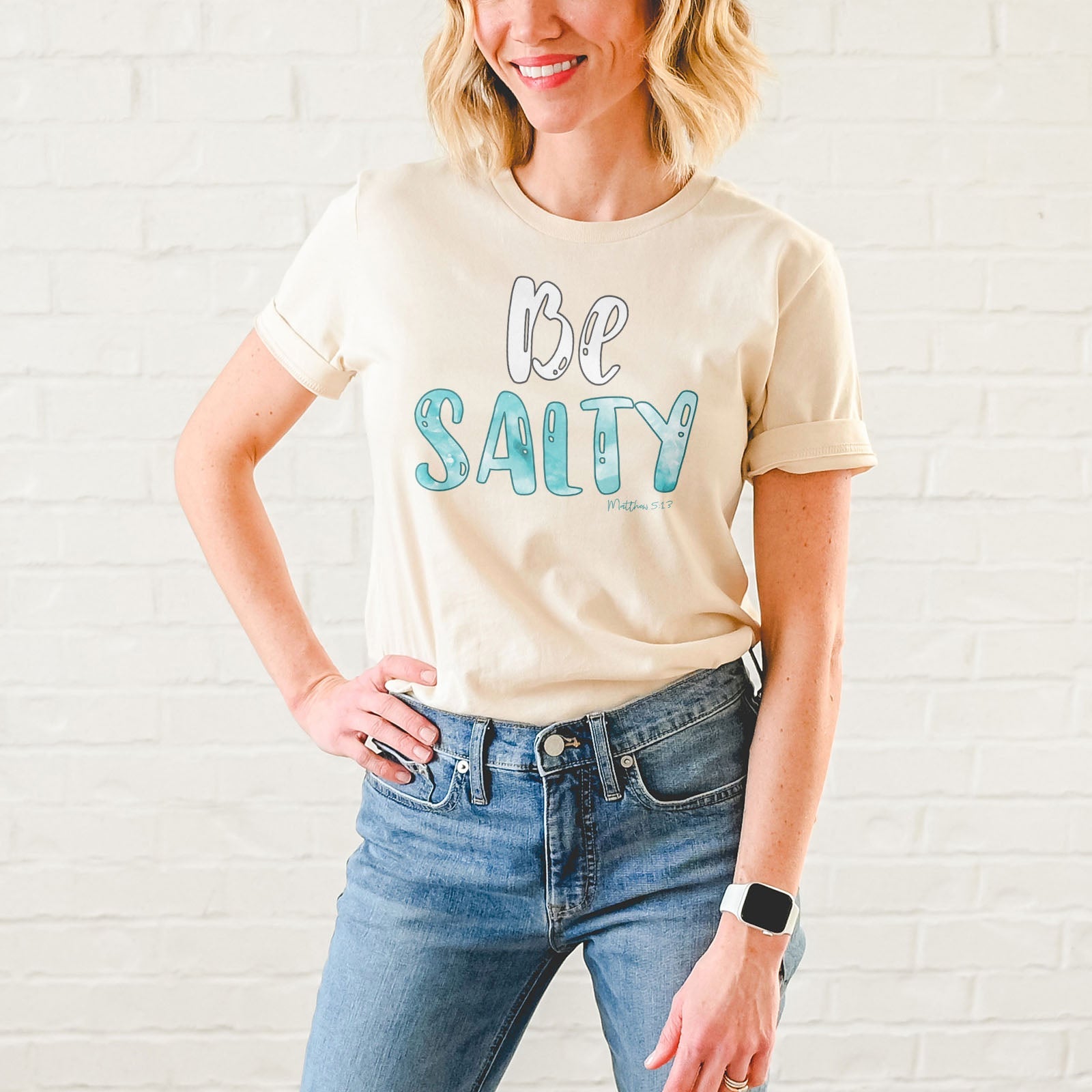 Be Salty Matthew 5:13 Tee Shirts For Women - Christian Shirts for Women - Religious Tee Shirts