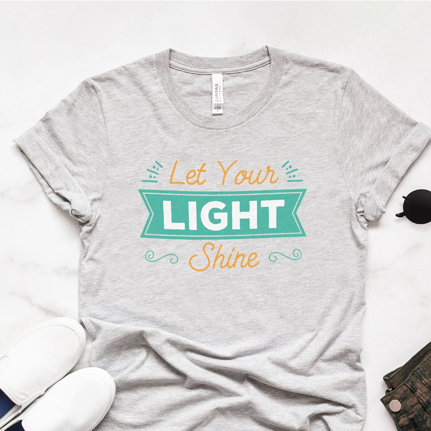 Let Your Light Shine Shirts For Women - Christian Shirts for Women - Religious Tee Shirts