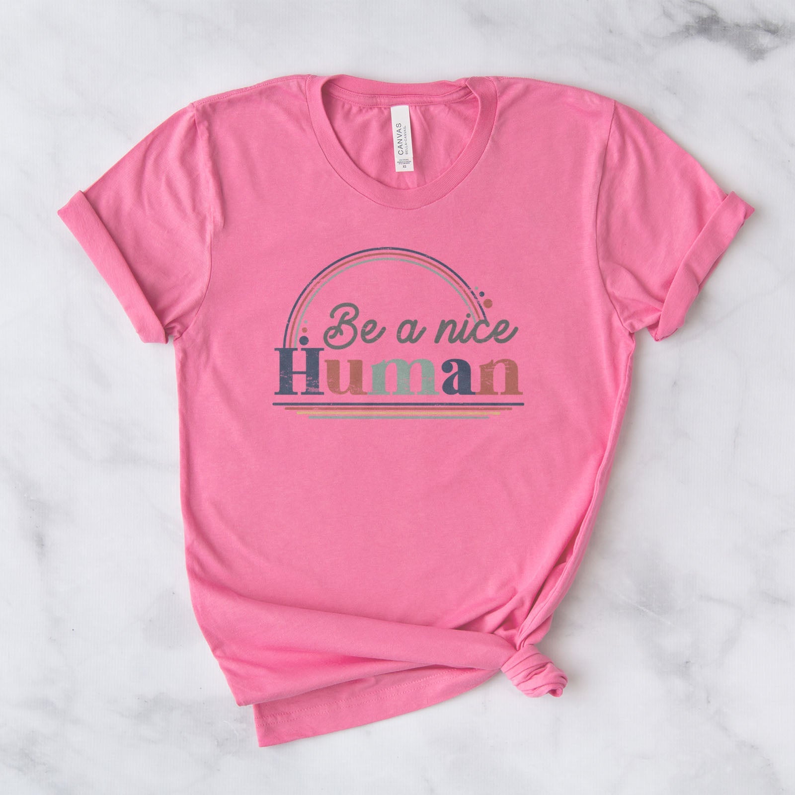 Be A Nice Human Tee Shirts For Women - Christian Shirts for Women - Religious Tee Shirts