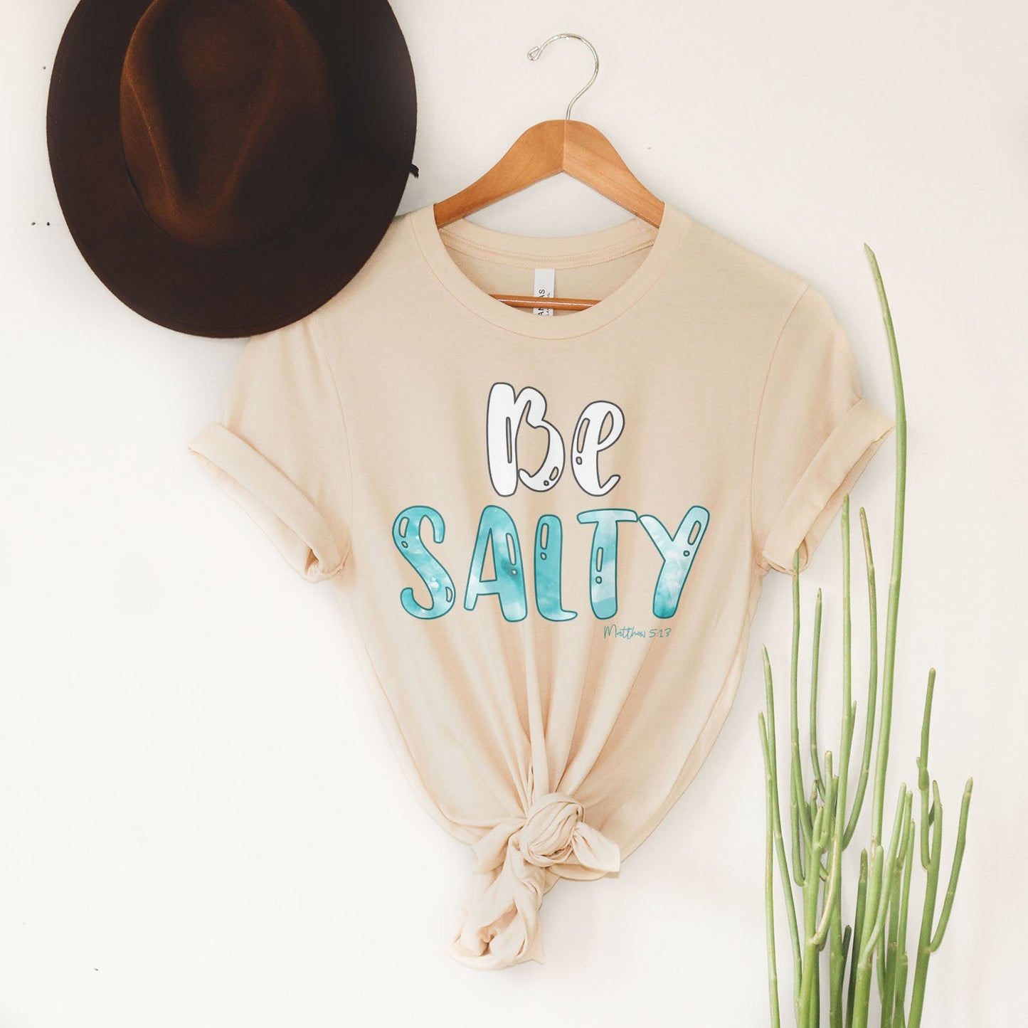 Be Salty Matthew 5:13 Tee Shirts For Women - Christian Shirts for Women - Religious Tee Shirts