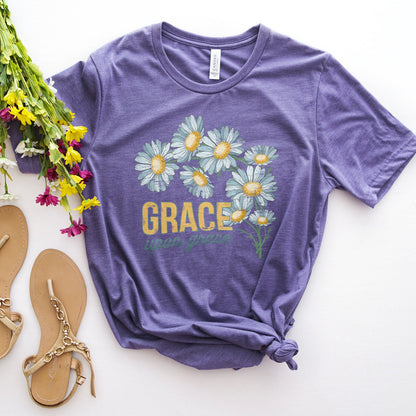 Grace Upon Grace Tee Shirts For Women - Christian Shirts for Women - Religious Tee Shirts