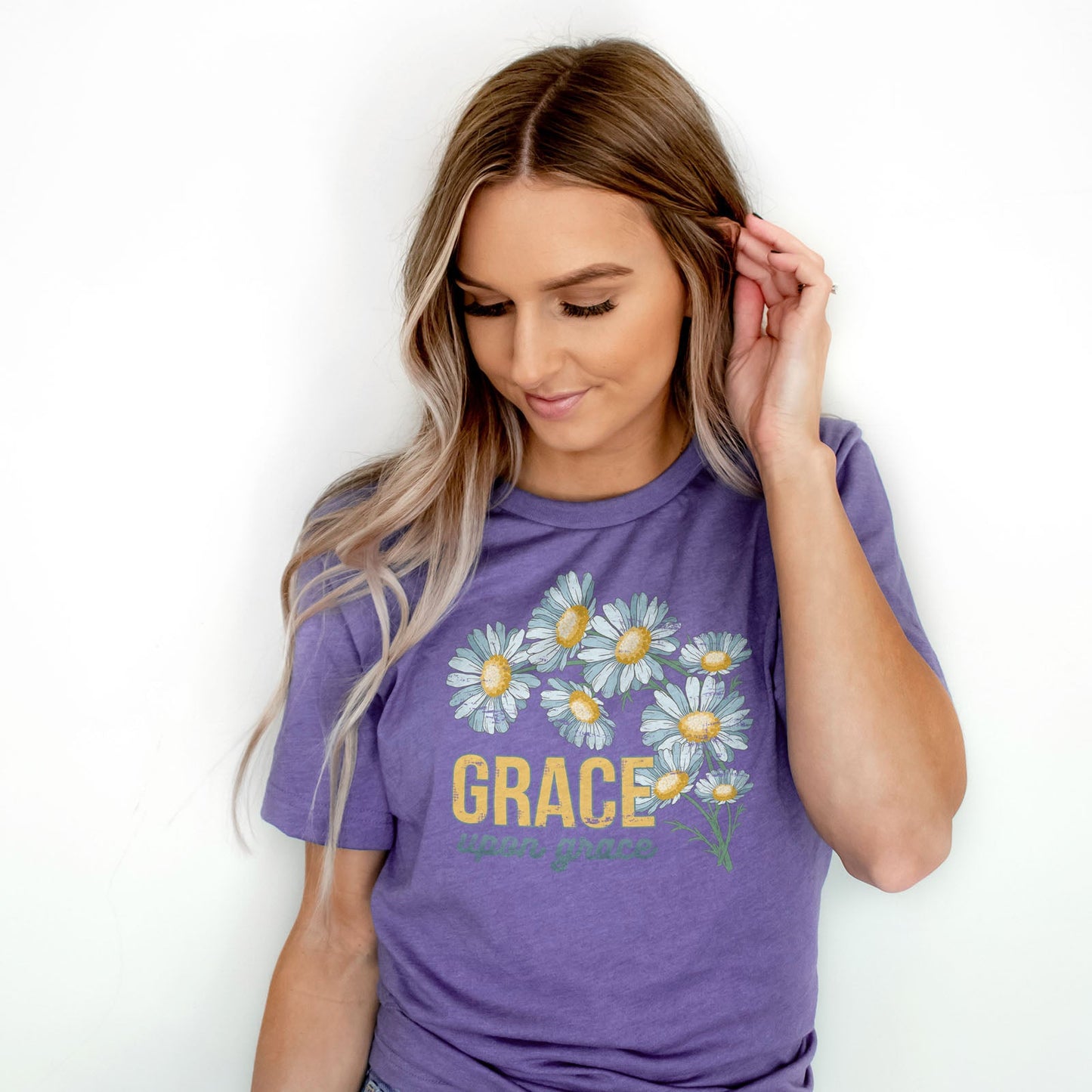 Grace Upon Grace Tee Shirts For Women - Christian Shirts for Women - Religious Tee Shirts
